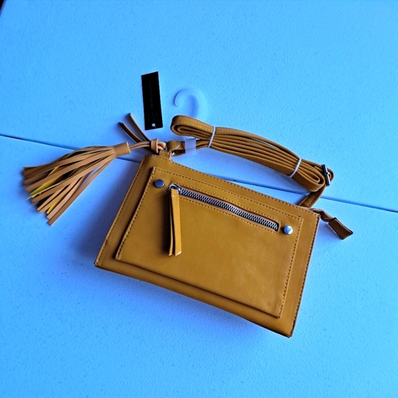No Boundaries Handbags - Mustard Yellow Small Crossbody Purse